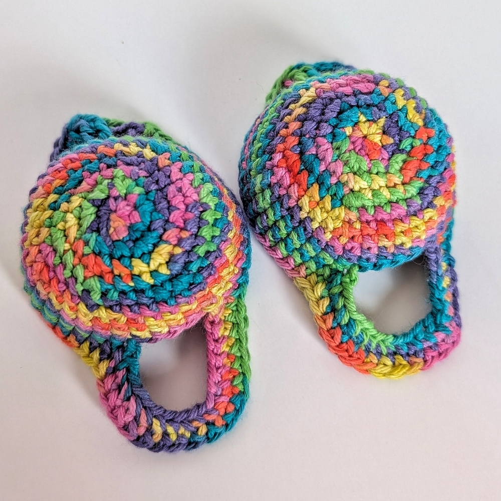 NEW, Crochet roller skate toe guards & heart lace charms, handmade